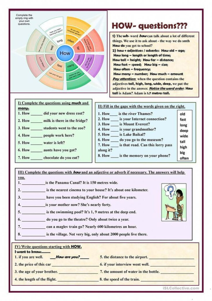 HOW Questions Worksheet Free ESL Printable Worksheets Made By 