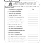 Identifying Adjectives 3rd Grade Adjective Worksheets