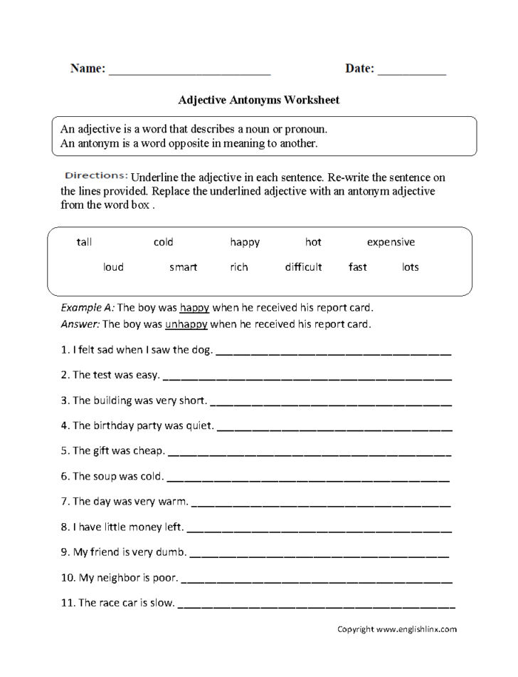 Identifying Parts Of Speech Worksheet Db excel