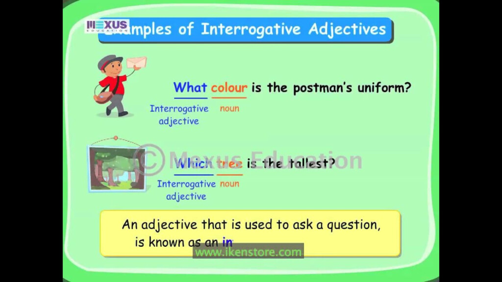 Interrogative Adjectives English Grammar Iken Ikenedu IkenApp 