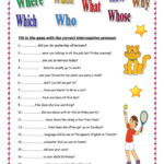 INTERROGATIVE PRONOUNS English ESL Worksheets Interrogative