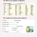 Live Worksheets Adjectives Grade 5 Huesteaching