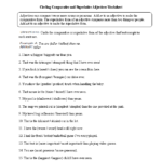 More Comparatives And Superlative Adjectives Worksheets 99Worksheets