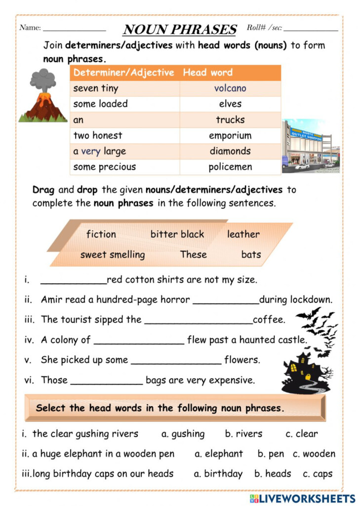 Noun Phrases Interactive Activity