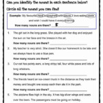 Noun Study Worksheet Common Core