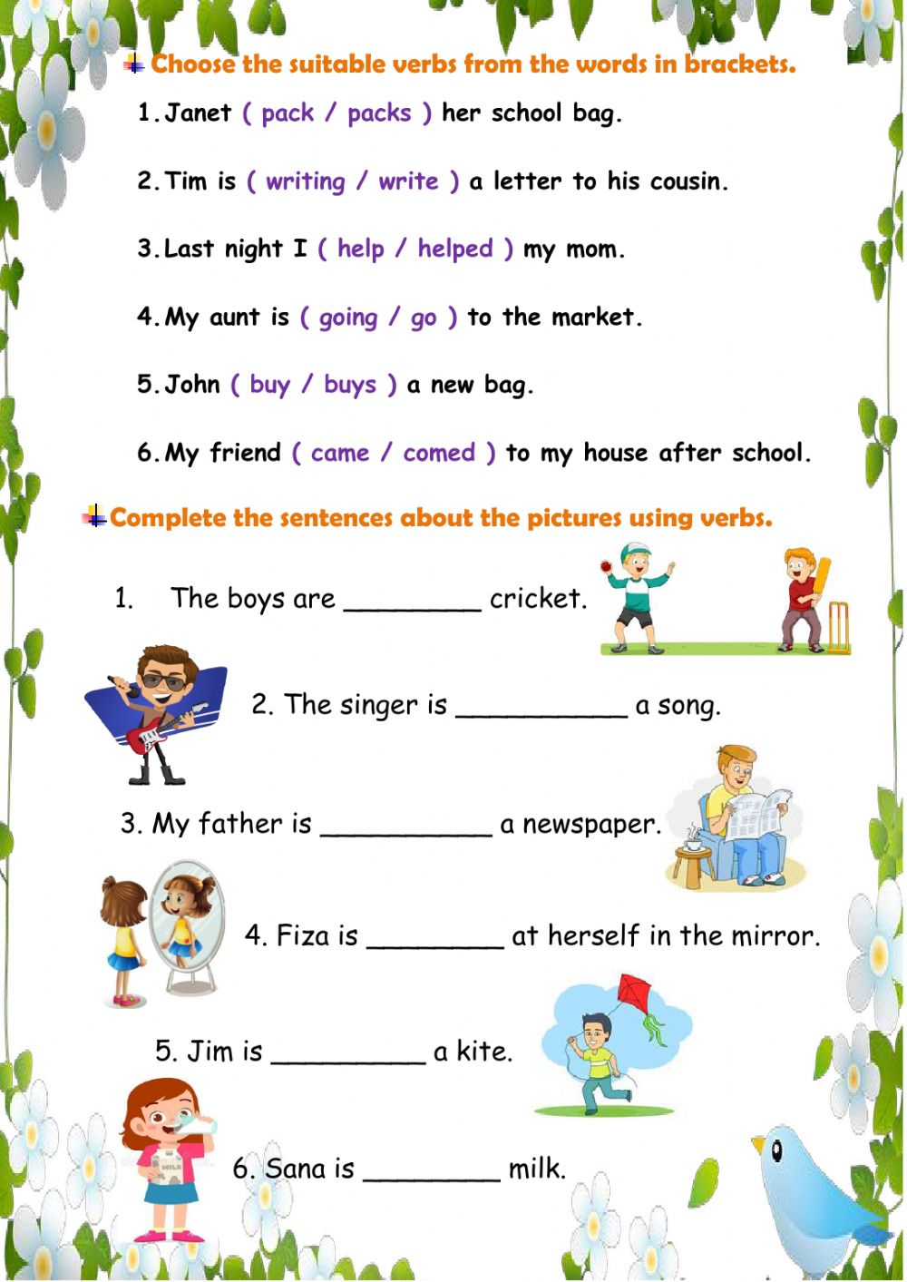 Worksheets For Nouns Verbs And Adjectives Adjectiveworksheets