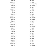 Opposite Adjectives Matching English ESL Worksheets For Distance
