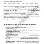 Participal Adjectives ESL Worksheet By Ebarrett3