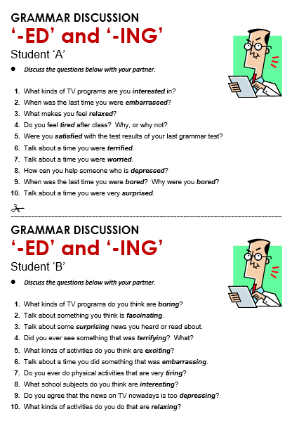 Participle Adjectives ed Vs ing All Things Grammar