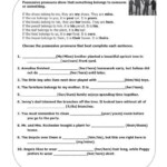 Personal Pronoun Worksheet 7th Grade