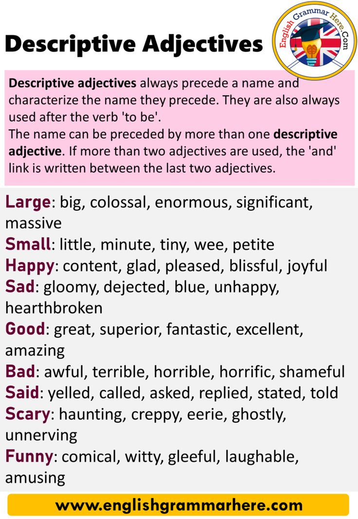 Pin On Descriptive Adjectives