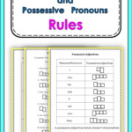 Possessive Adjectives And Possessive Pronouns Rules Possessive