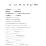 Possessive Adjectives English ESL Worksheets Possessive Adjectives