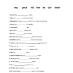 Possessive Adjectives In Spanish Worksheet