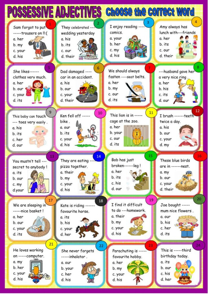 Possessive Adjectives Interactive And Downloadable Worksheet You Can 