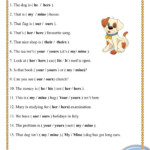 Possessive Adjectives Pronouns As79 Worksheet