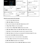 Possessive Adjectives Pronouns Worksheet