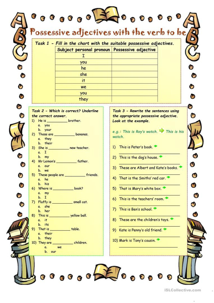 Possessive Pronouns Printable Worksheets Lexia s Blog