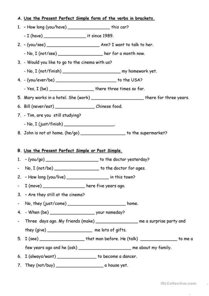 Present Perfect VS Past Simple Present Perfect Learn English 