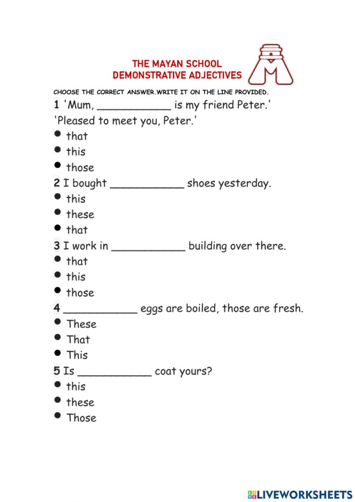 Proper Order Of Adjectives Worksheets K5 Learning Adjectives Online 
