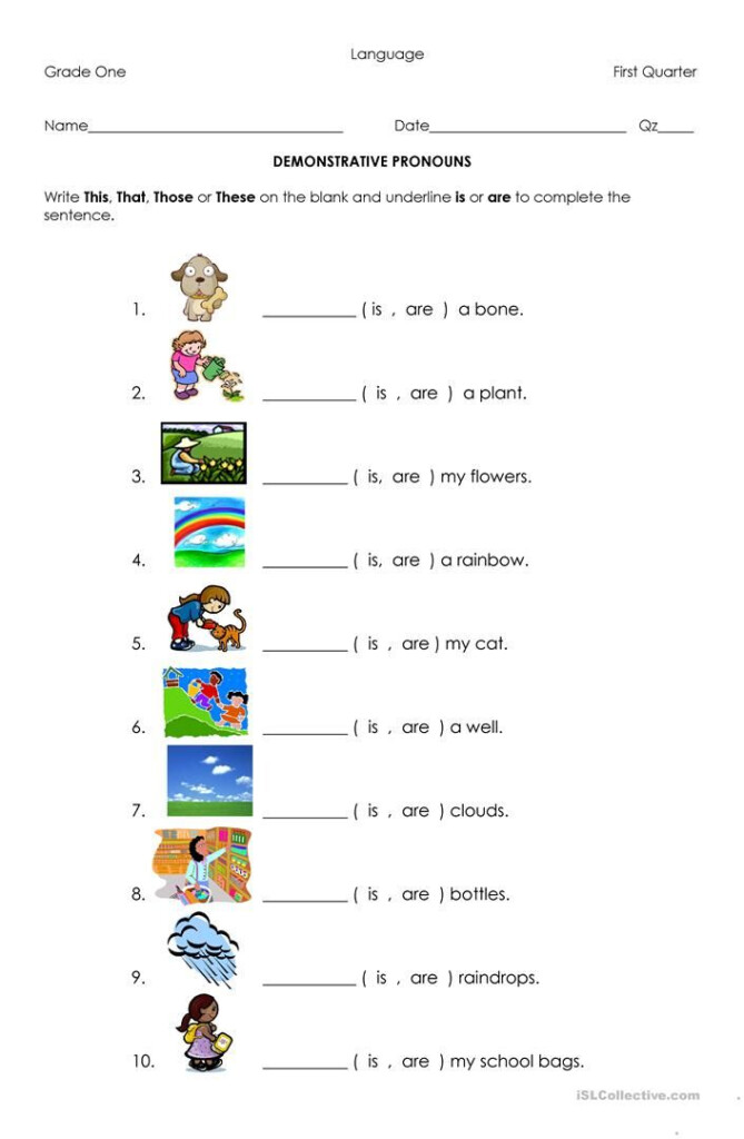 Related Image Demonstrative Pronouns Pronoun Worksheets Worksheets