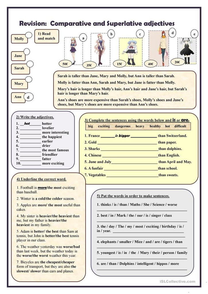 Comparatives And Superlatives Esl Worksheetmariaah Db Excel Hot Sex Picture