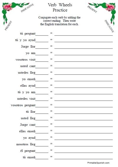 Spanish Worksheets For Middle School Students Worksheets Master