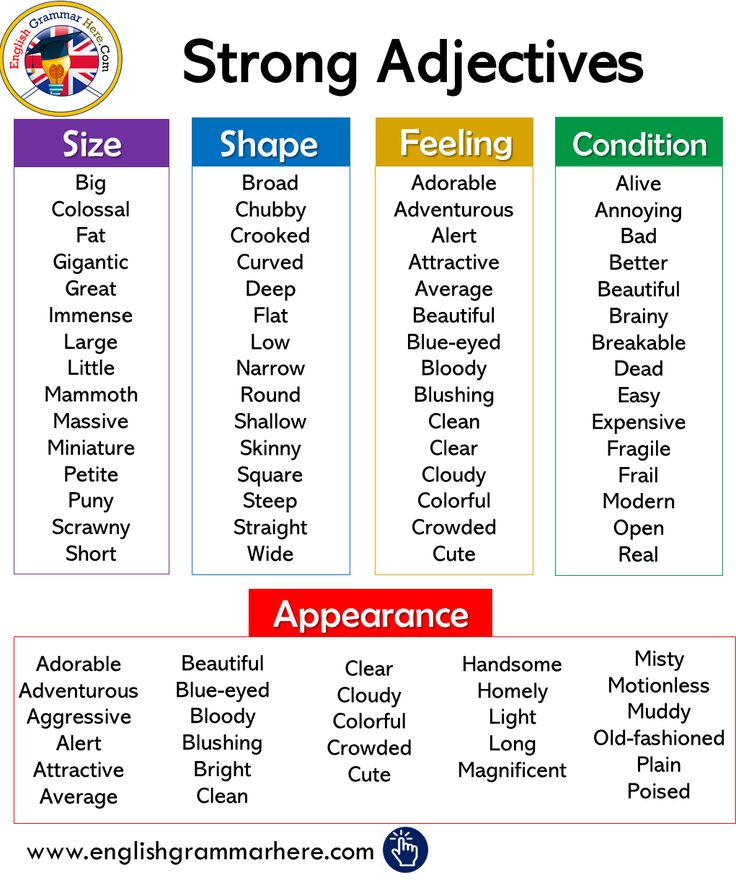 Adjectives For Number Size And Shape Worksheet - Adjectiveworksheets.net