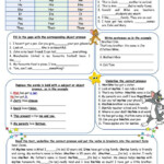 Subject And Object Pronouns Possessive Adjectives Posesivos En