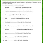 Subject And Verb Agreeement Worksheet Download Education World