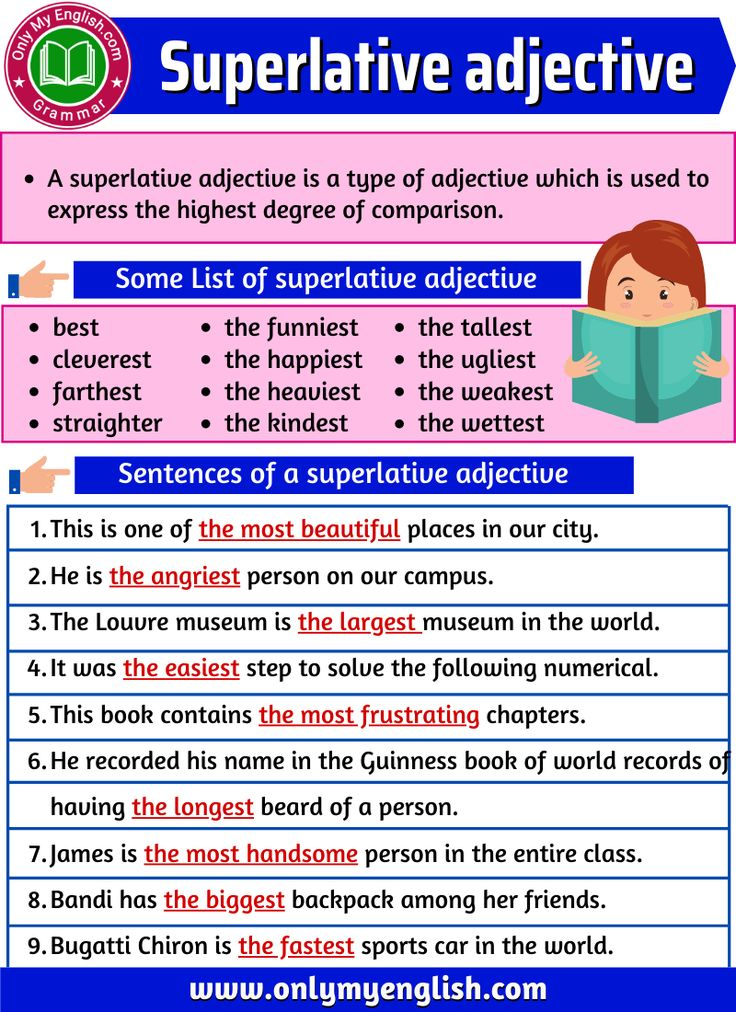 Superlative Adjective Definition Examples List Superlative 