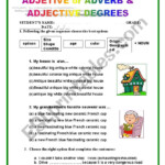 TEST 6 WORD ORDER ADJECTIVE Or ADVERB ADJECTIVE DEGREES ESL