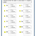 Which Numbers Are Prime Worksheets 99Worksheets