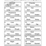 Worksheet On Opposites For Preschool And Opposites For Kids Find The