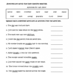 Worksheets Word Game 2 5 Worksheets Word Game 2 Replacing Words