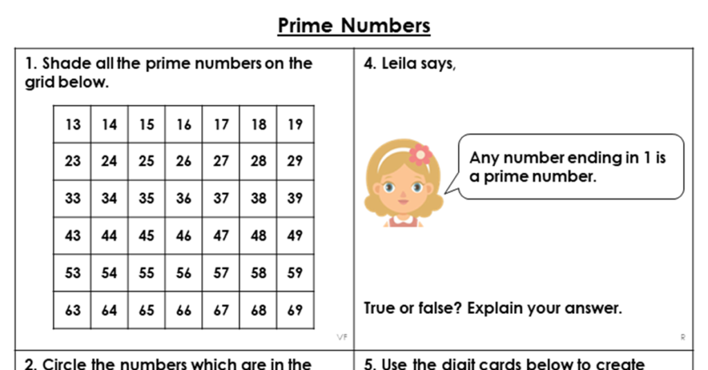 Year 5 Prime Numbers Lesson Classroom Secrets Classroom Secrets