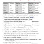 10 Simple Adjective Worksheets Pdf Coo Worksheets