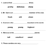 18 Adjectives Worksheets For Grade 2 Worksheeto