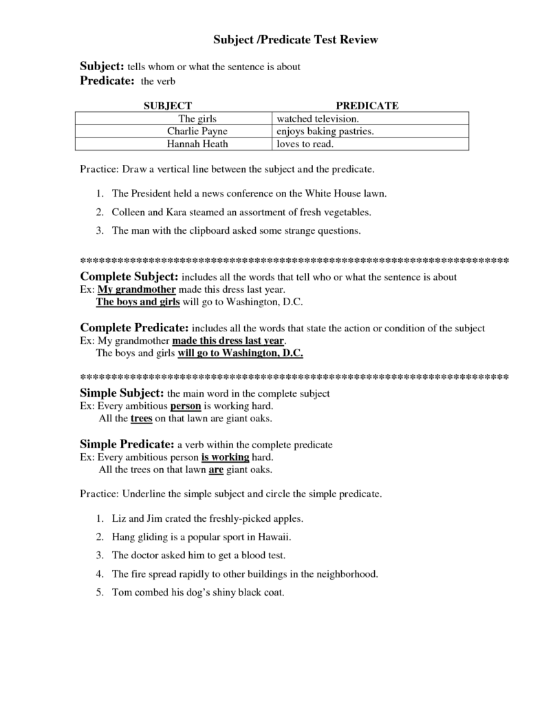 18 Predicate Nominative Practice Worksheet Worksheeto