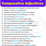 20 Examples Of Comparative Adjectives In Sentences EngDic