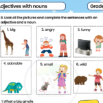 3 Pages Free Printable Adjective Worksheets For Class 1 Pdf