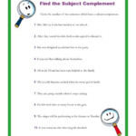 31 Subject Complement Worksheet With Answers Support Worksheet