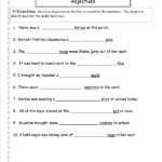 4Th Grade Ordering Adjectives Worksheet