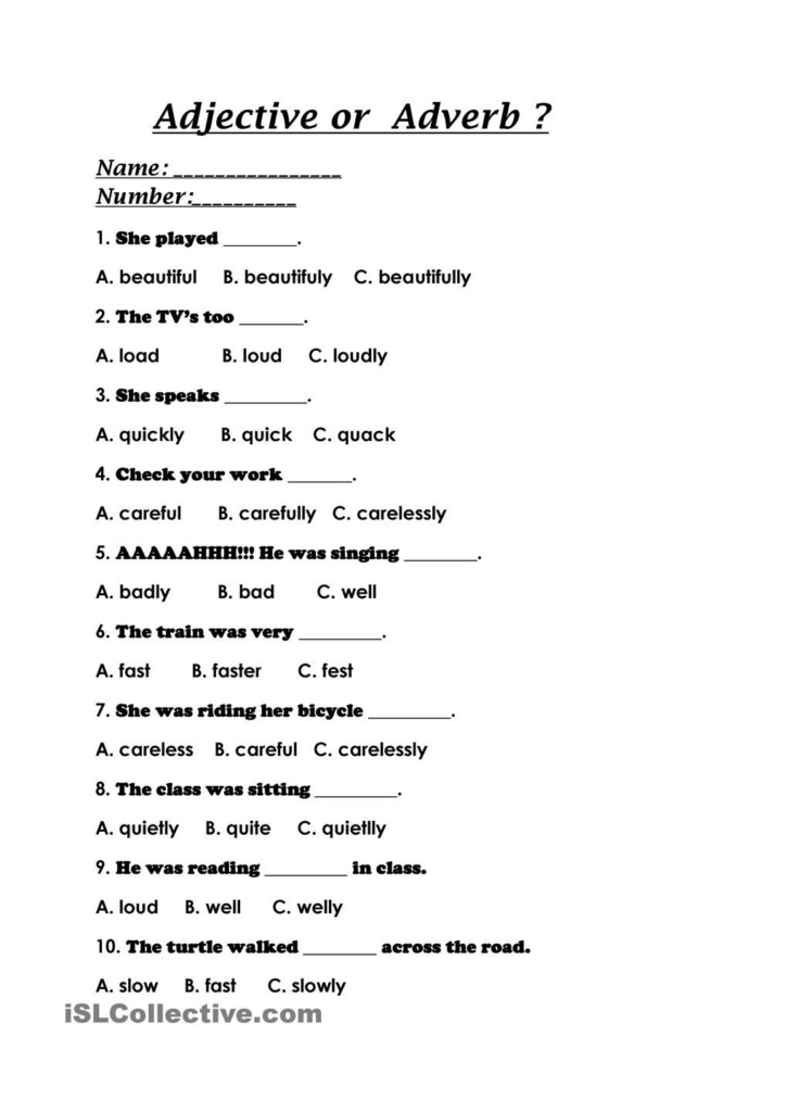 6th Grade Adverbs Worksheet Pdf Thekidsworksheet