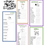 Adjective Five Senses Worksheets WorksheetsCity