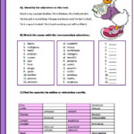 Adjective Formation Worksheet