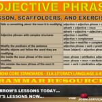 ADJECTIVE OR ADJECTIVAL PHRASE LESSON PLAN Teaching Resources