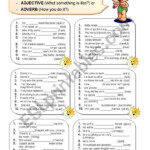 Adjective Or Adverb Worksheet Adverbs Adverbs Worksheet Adjectives