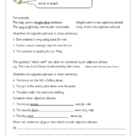 Adjective Phrases Word Classes By URBrainy