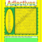 Adjective Puzzle ESL Worksheet By Jackelina